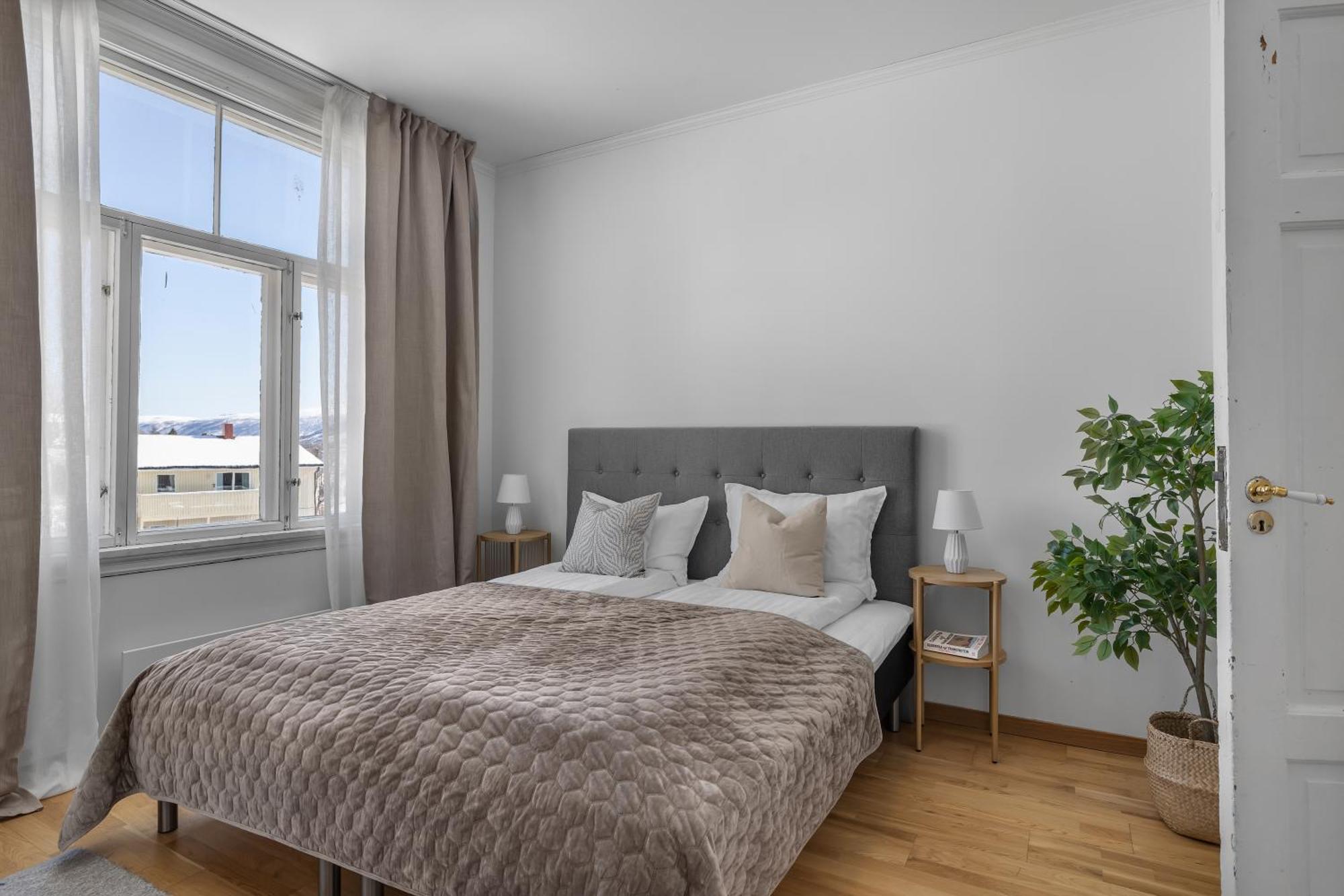 Lovely City Center Apartment With Amazing Views And Free Parking! 特罗姆瑟 外观 照片